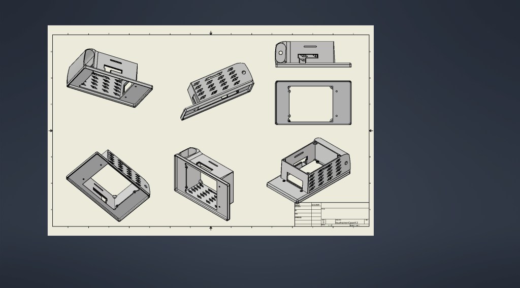 Technical drawing of various electronic components, showcasing their designs and specifications.